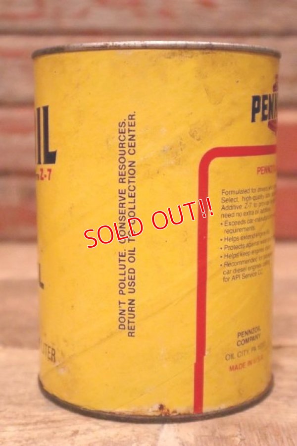 画像4: dp-240207-18 PENNZOIL / SAE-30 One U.S. Quart Can