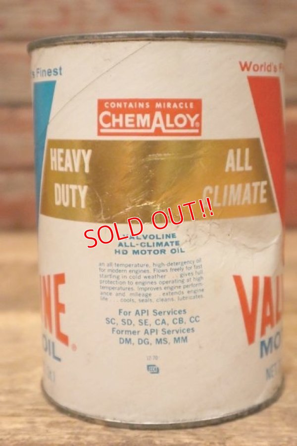 画像4: dp-240207-18 VALVOLINE / MOTOR OIL One U.S. Quart Can