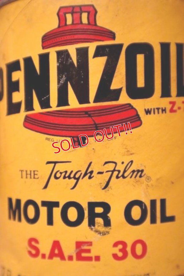 画像2: dp-240207-18 PENNZOIL / SAE-30 One U.S. Quart Can