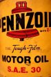 画像2: dp-240207-18 PENNZOIL / SAE-30 One U.S. Quart Can (2)