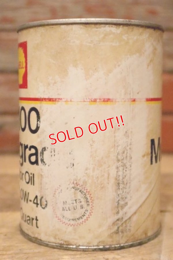 画像3: dp-240207-18 SHELL / X-100 Multigrade U.S. One Quart Motor Oil Can