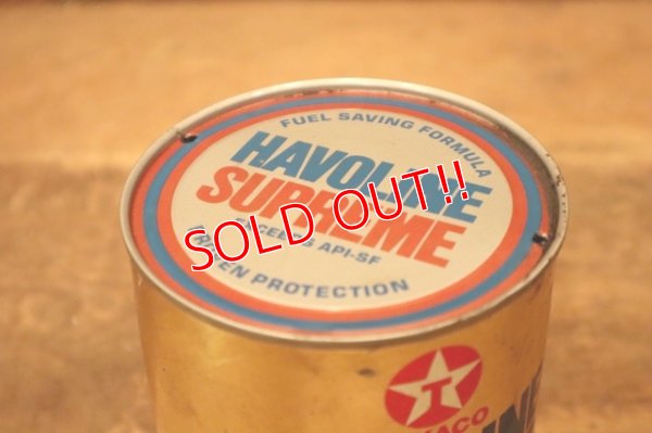 画像5: dp-240207-18 TEXACO / HAVOLINE SUPREME MOTOR OIL One U.S. Quart Can