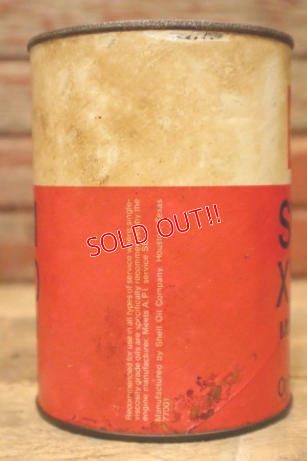 画像4: dp-240207-18 SHELL / X-100 U.S. One Quart Motor Oil Can