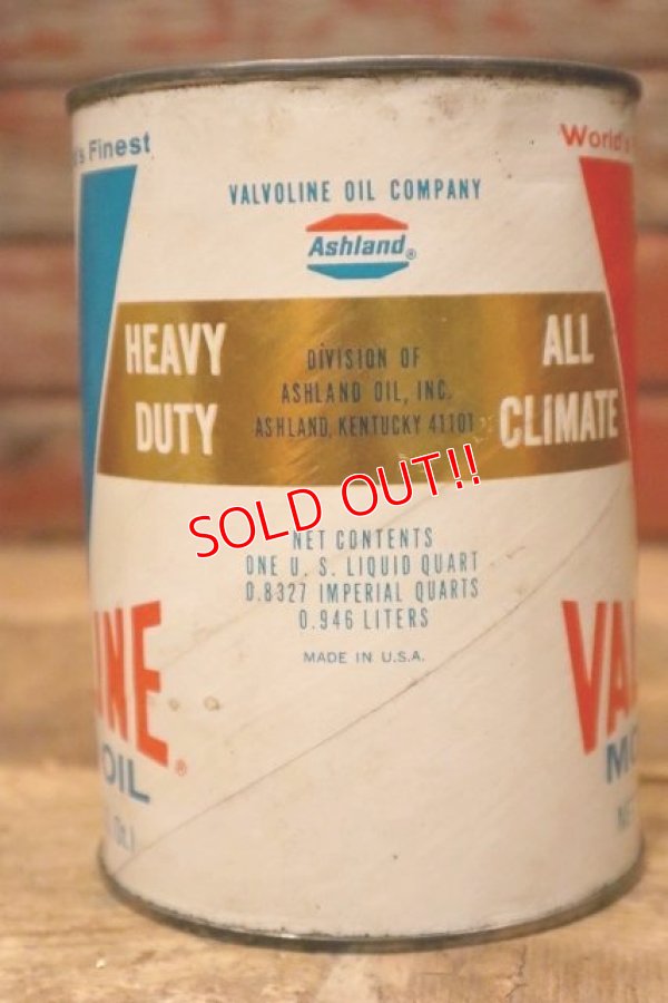 画像5: dp-240207-18 VALVOLINE / MOTOR OIL One U.S. Quart Can
