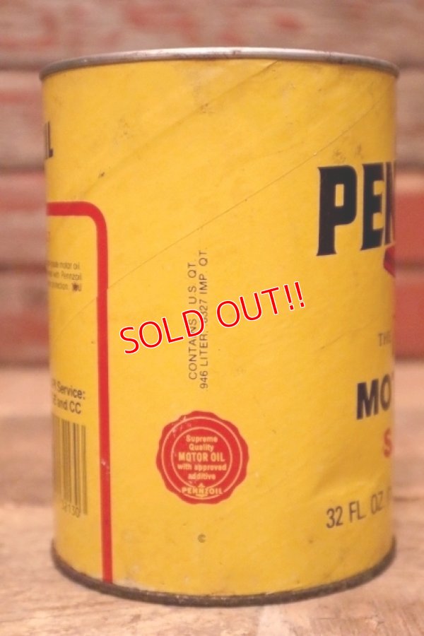 画像5: dp-240207-18 PENNZOIL / SAE-30 One U.S. Quart Can