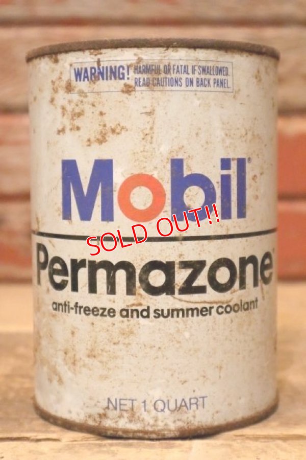 画像1: dp-240207-18 Mobil / Permazone U.S. One Quart Oil Can