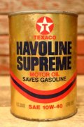 dp-240207-18 TEXACO / HAVOLINE SUPREME MOTOR OIL One U.S. Quart Can