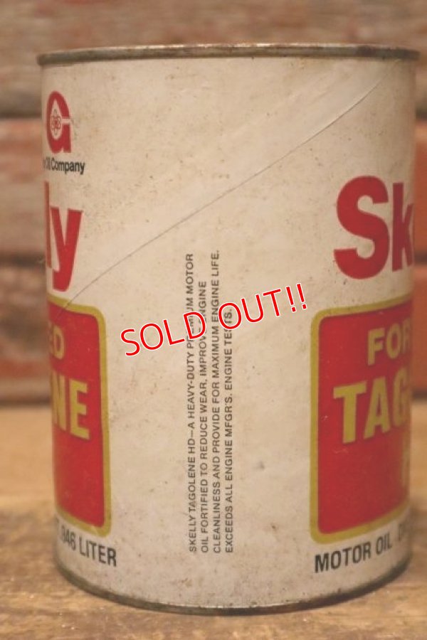 画像5: dp-240124-41 Skelly FORTIFIED TAGOLENE HD One U.S. Quart Motor Oil Can