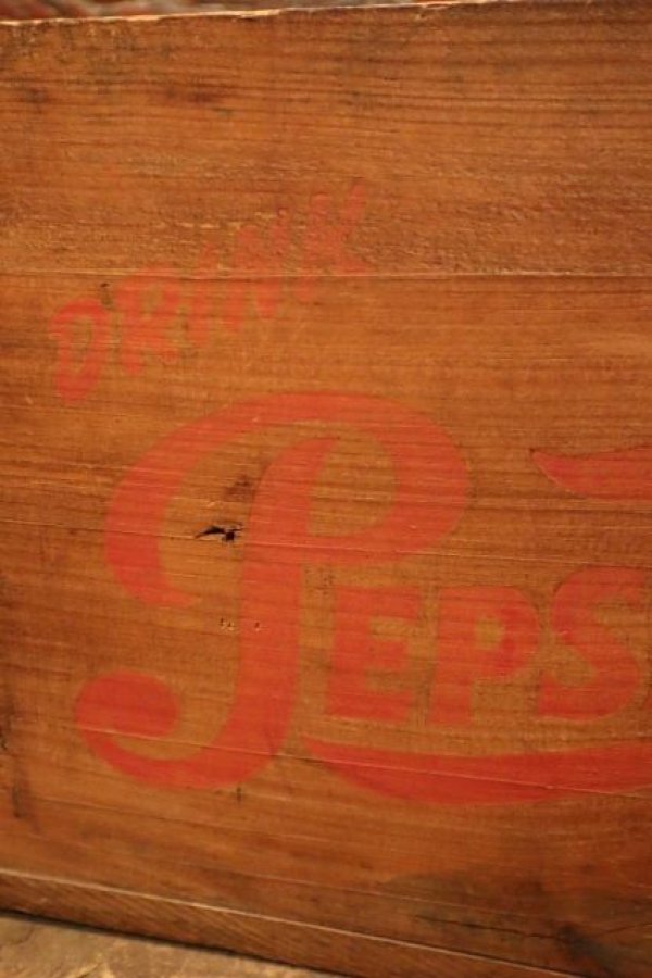 画像2: dp-240124-28 PEPSI-COLA / 1950's-1960's Wood Box