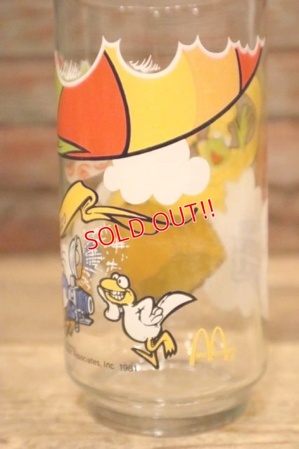 画像4: gs-240207-04 Muppets / McDonald's 1981 "The Great Muppet Caper!" Kermit, Fozzie and Gonzo Glass
