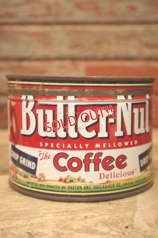 画像1: dp-240301-10 Butter-Nut COFFEE / Vintage Tin Can