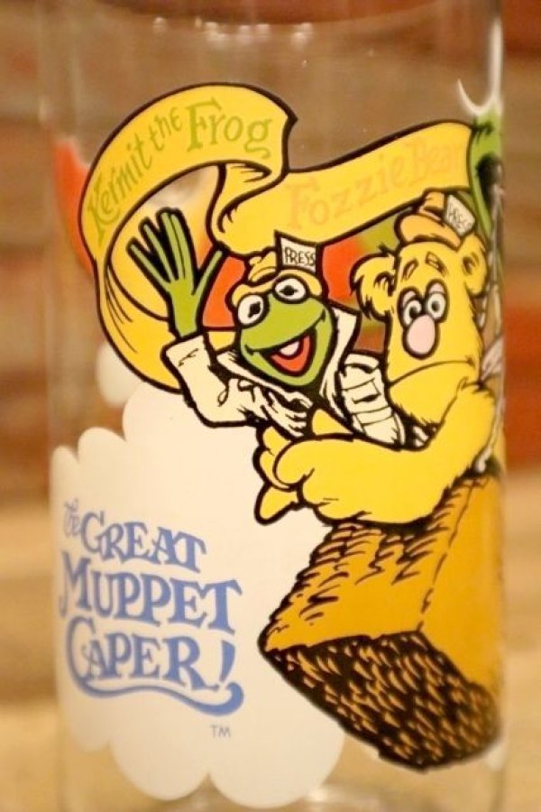 画像2: gs-240207-04 Muppets / McDonald's 1981 "The Great Muppet Caper!" Kermit, Fozzie and Gonzo Glass