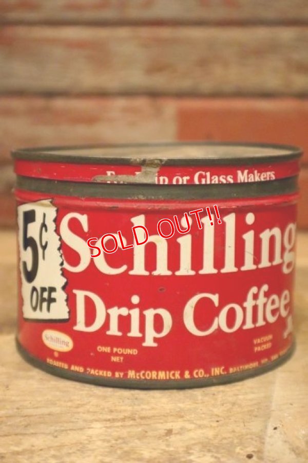 画像1: dp-240301-09 Schilling Regular Coffee / Vintage Tin Can