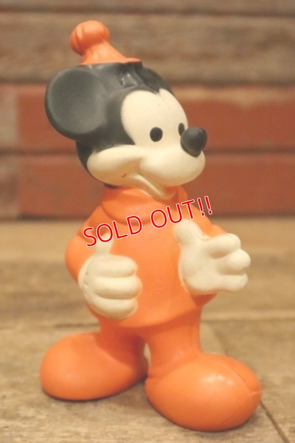 画像1: ct-240214-134 Mickey Mouse / DELACOSTE 1970's Rubber Doll