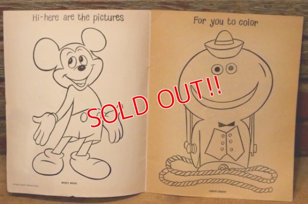 画像4: ct-240214-99 Mickey Mouse / 1960's Coloring Book of AVON TOYS