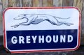 dp-240301-03 GREYHOUND / 1950's W-sided Porcelain Sign