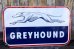 画像1: dp-240301-03 GREYHOUND / 1950's W-sided Porcelain Sign (1)