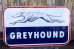 画像1: dp-240301-03 GREYHOUND / 1950's W-sided Porcelain Sign (1)