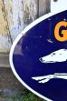 画像2: dp-240301-02 GREYHOUND / 1950's W-sided Porcelain Sign (2)