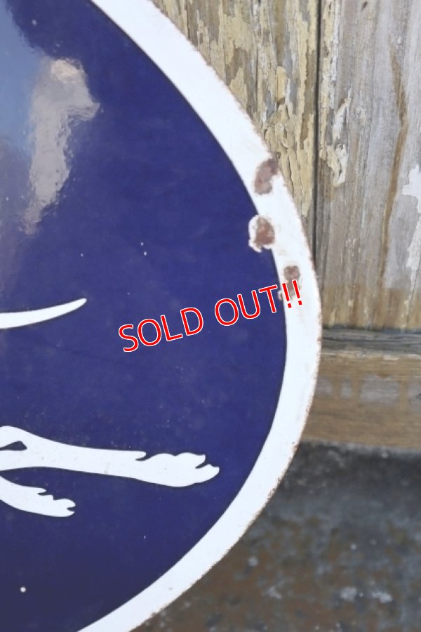 画像6: dp-240301-02 GREYHOUND / 1950's W-sided Porcelain Sign