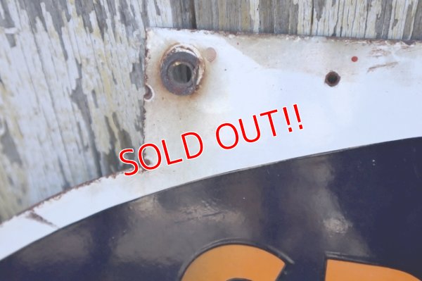 画像13: dp-240301-02 GREYHOUND / 1950's W-sided Porcelain Sign