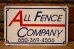 画像1: dp-240207-22 ALL FENCE COMPANY Metal Sign (1)