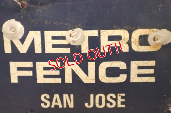 画像3: dp-240207-22 METRO FENCE Metal Sign