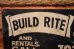 画像2: dp-240207-22 BUILD RITE FENCE CO. Metal Sign (2)