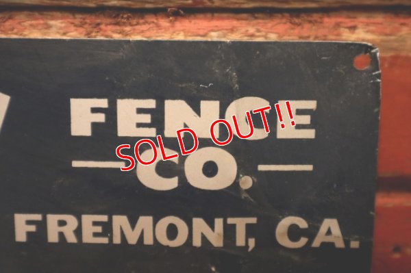 画像3: dp-240207-22 BUILD RITE FENCE CO. Metal Sign