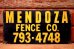 画像1: dp-240207-22 MENDOZA FENCE CO. Metal Sign (1)