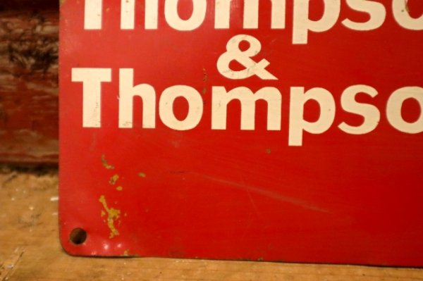 画像2: dp-240207-22 Thompson & Thompson Fence Co., Inc. Metal Sign