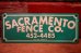 画像1: dp-240207-22 SACRAMENT FENCE CO. Metal Sign (1)