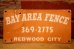 画像1: dp-240207-22 BAY AREA FENCE Metal Sign (1)