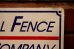 画像2: dp-240207-22 ALL FENCE COMPANY Metal Sign (2)