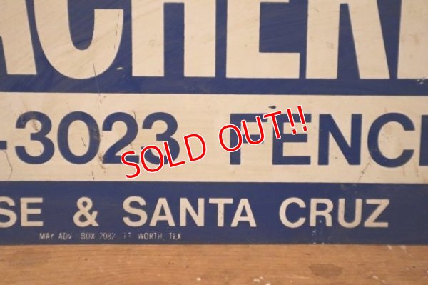 画像3: dp-240207-22 ABACHERLI FENCE Metal Sign