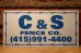 画像1: dp-240207-22 C & S FENCE CO. Metal Sign (1)