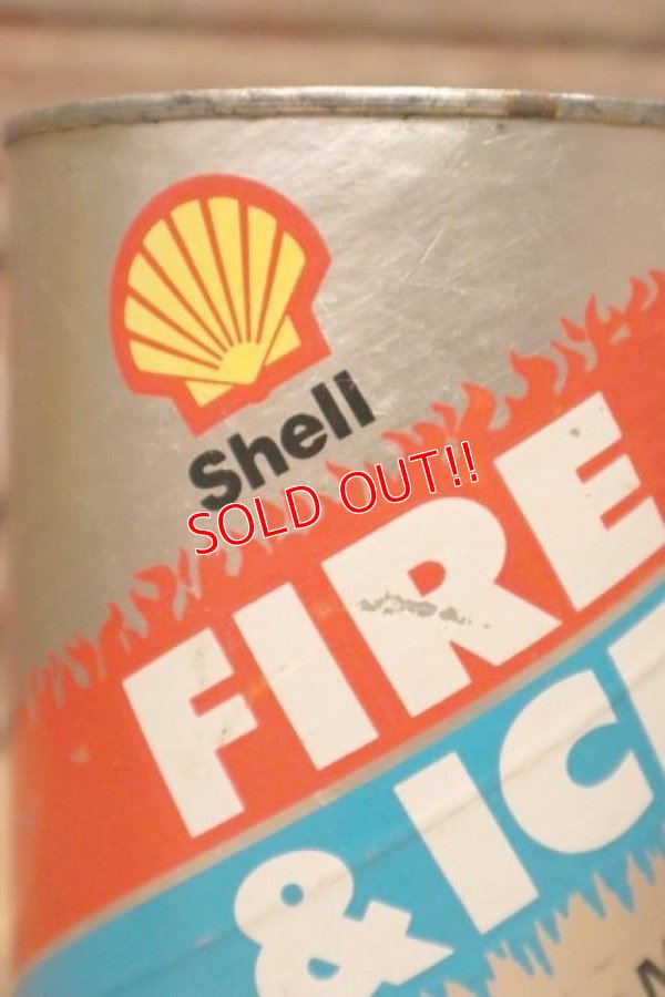 画像2: dp-230901-120 Shell / FIRE & ICE One U.S.Quart Motor Oil Can