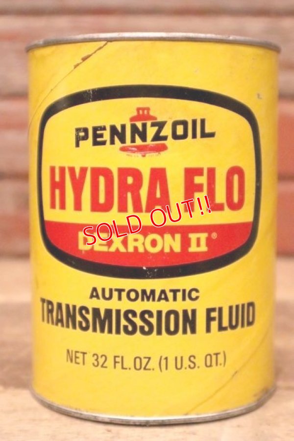 画像1: dp-230901-120 PENNZOIL / HYDRA FLO DEXRON II AUTOMATIC TRANSMISSION FLUID One U.S.Quart Oil Can