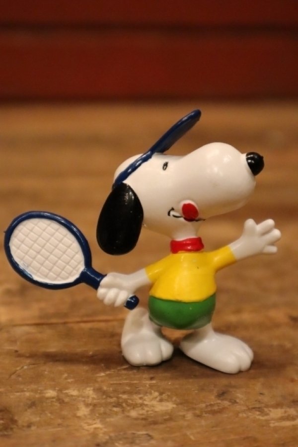 画像1: ct-240214-195 Snoopy / Schleich PVC Figure "Tennis"