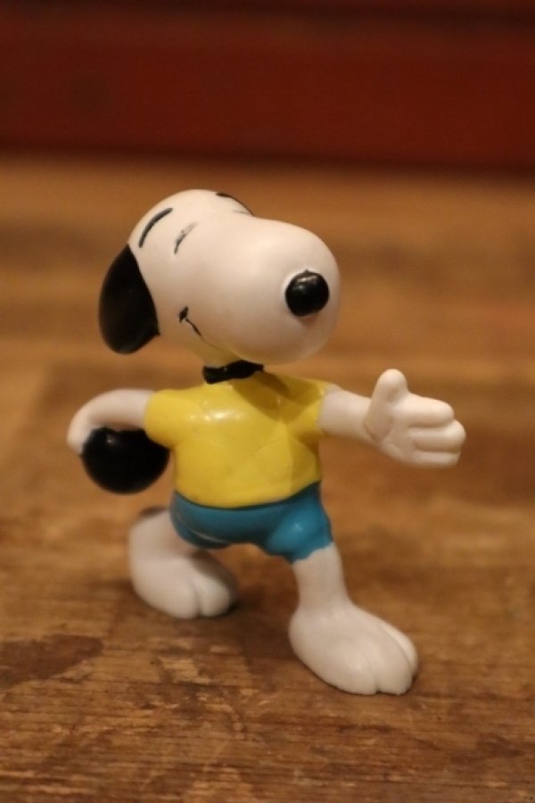 画像1: ct-240214-195 Snoopy / Schleich PVC Figure "Bowling"