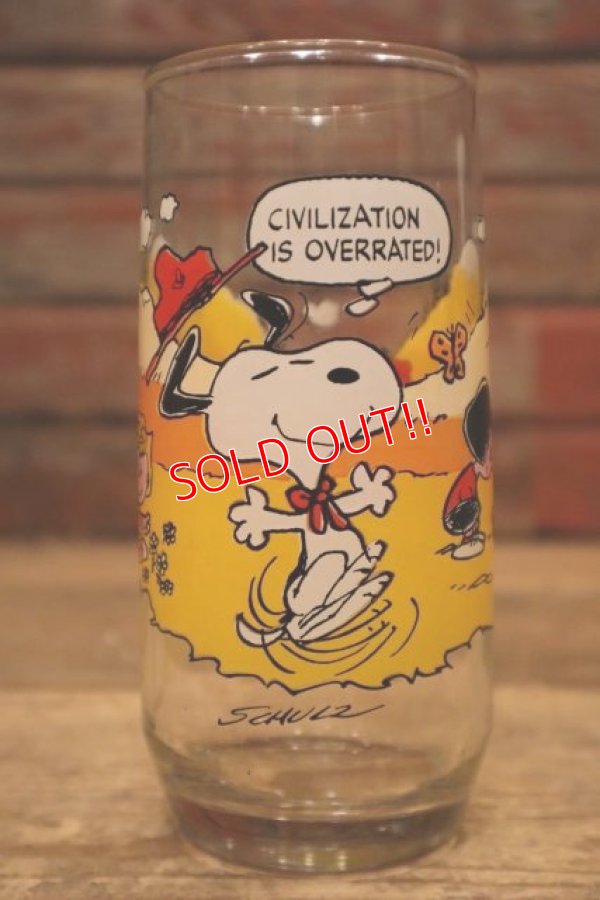 画像1: gs-240207-22 McDonald's / 1983 Camp Snoopy Collection Glass "Snoopy"