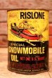 画像1: dp-240207-18 SHALER RISLONE / SNOWMOBILE OIL One U.S. Quart Can (1)