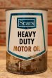 画像1: dp-240207-18 Sears / HEAVY DUTY MOTOR OIL One U.S. Quart Can (1)