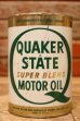 画像1: dp-240207-18 QUAKER STATE / 1970's SUPER BLEND MOTOR OIL One U.S. Quart Can (1)