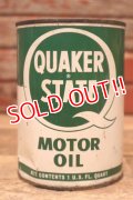 dp-240207-18 QUAKER STATE / 1950's-1960's MOTOR OIL One U.S. Quart Can