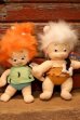 画像1: ct-240214-90 Pebbles & Bamm Bamm / NANCO 1990's Plush Doll Set (1)