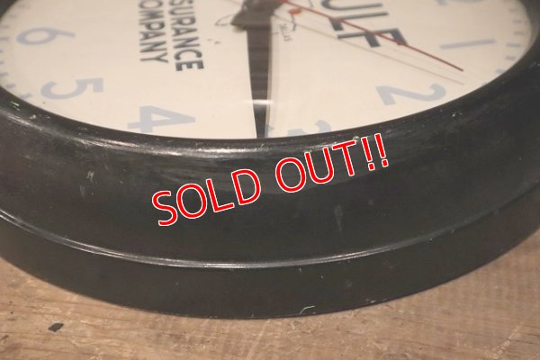 画像9: dp-230201-28 GENERAL ELECTRIC / 1950's GULF INSURANCE COMPANY Wall Clock