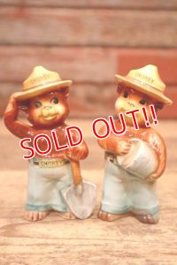ct-240301-34 Smokey Bear / 1960's Salt and Pepper Shaker