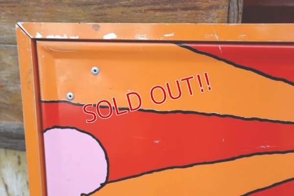 画像15: dp-240301-01 7up × Peter Max / 1970's Huge W-sided Metal Sign