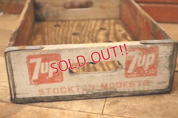 画像5: dp-240321-10 SEVEN-UP 7up / 1960'S-1970's Wood Box